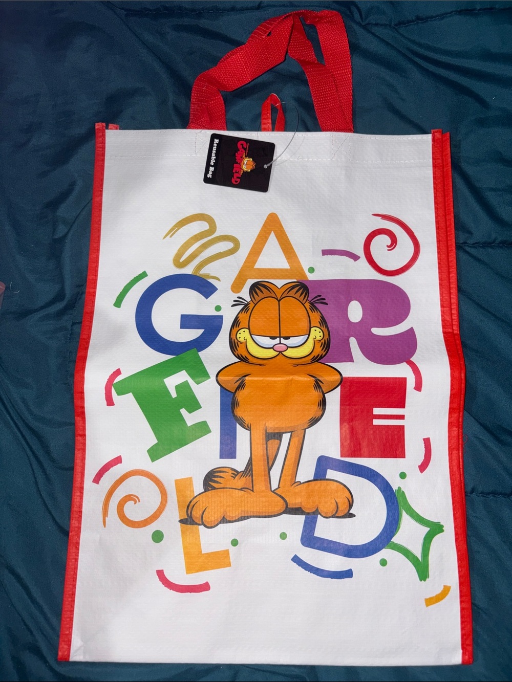 XL Garfield - Nickelodeon- Reusable Tote Bag